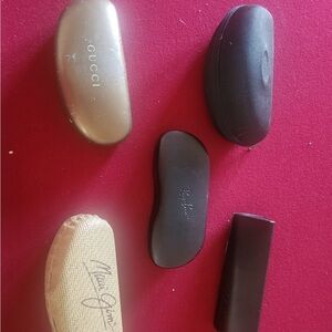 Gucci, Maui Jim, Oakley Ray-Ban Eyeglass Cases Set